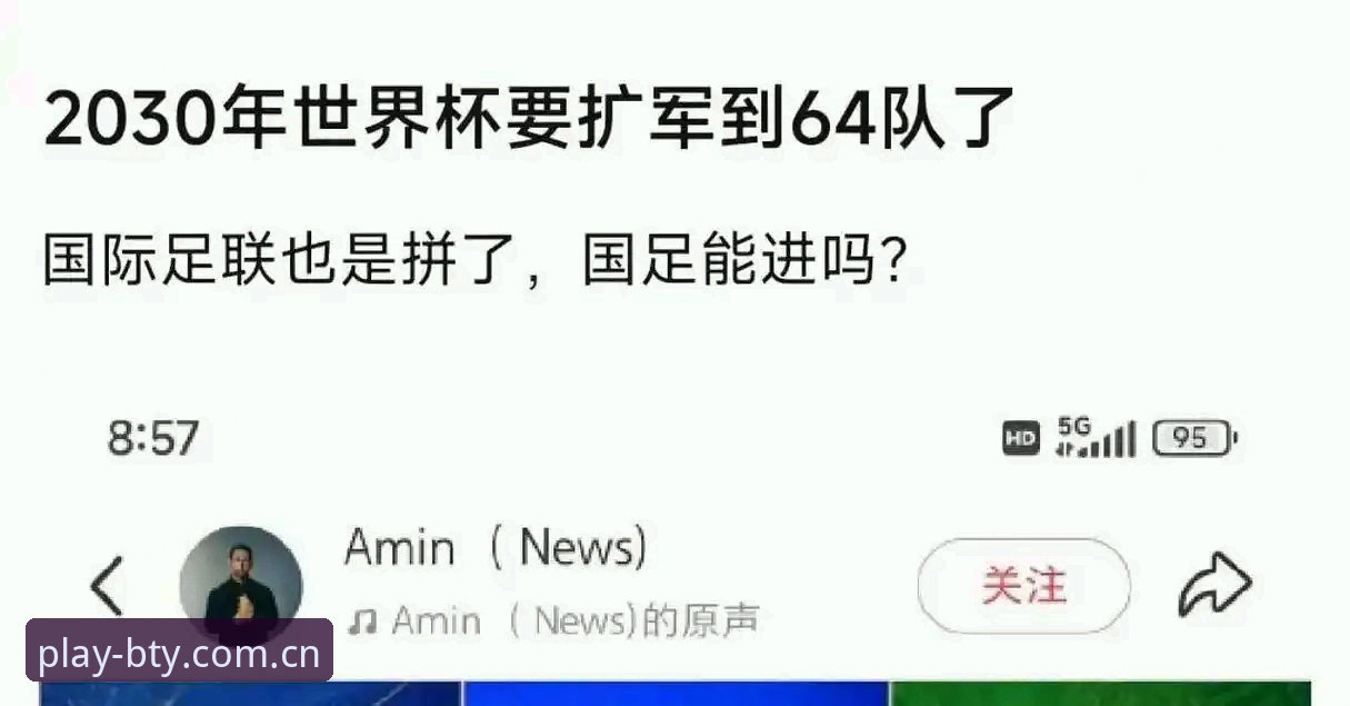 世界杯66队扩军方案全面解析：b体育平台用户深度解读中国男足的突围机遇
